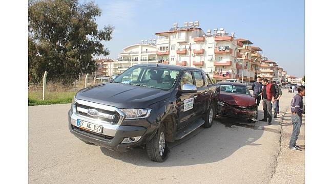 Manavgat'ta trafik kazası: 1 yaralı