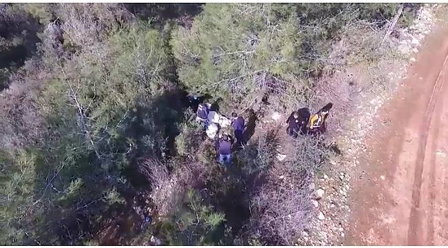 Mersin'de Ormana gizlenen uyuşturucu drone ve narkotik köpeği yardımı ile bulundu