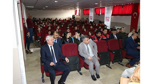Öğrencilere 112 Acil Çağrı Merkezi anlatıldı