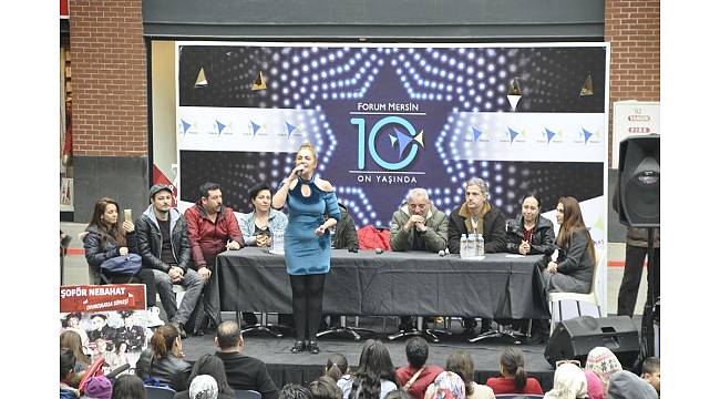 "Şoför Nebahat" oyuncuları, Mersin'de sevenleriyle buluştu