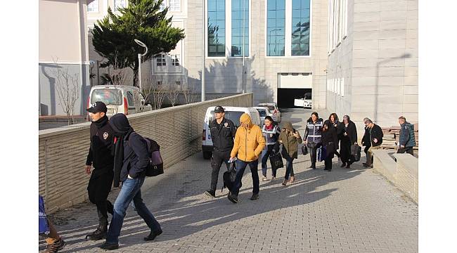 Samsun'da FETÖ'den 9 öğretmen adliyeye sevk edildi