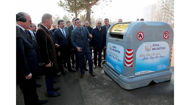 Sivas'ta akıllı çöp konteyner uygulaması