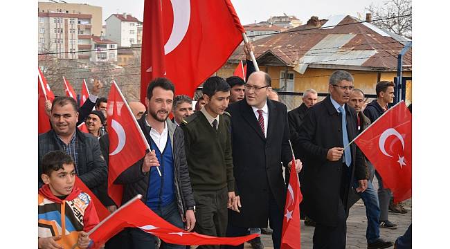 Sivas'ta Zeytin Dalı Harekatı'na destek yürüyüşü