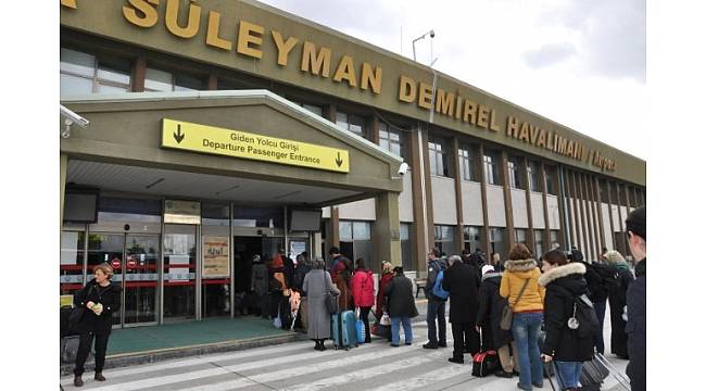 Süleyman Demirel Havalimanı'ndan yılın ilk ayında 8 bin 27 yolcu seyahat etti