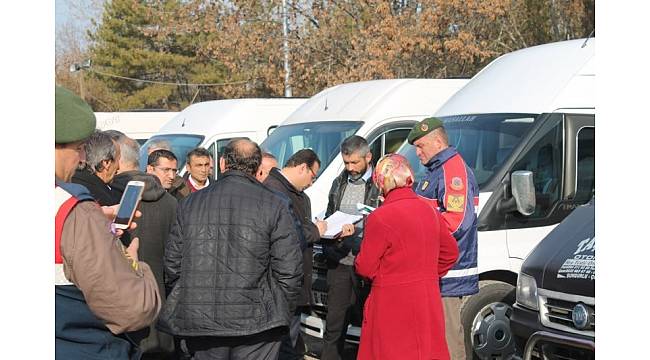 Sungurlu'da öğrenci servisleri denetlendi