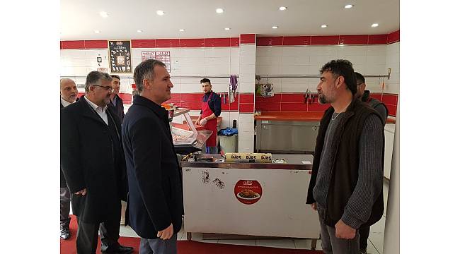 Taban'dan esnafa çat kapı ziyaret