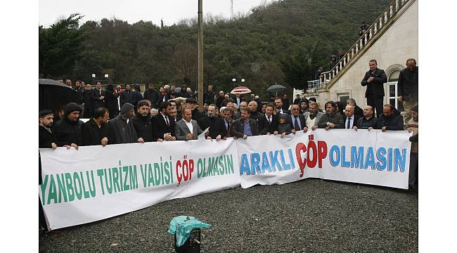Trabzon'da katı atıktan elektrik üretilecek tesise protesto