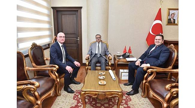 Vali Su, MIP Genel Müdürü Daele'yi kabul etti