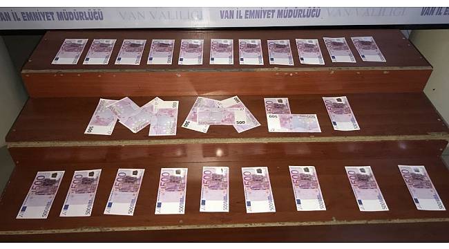 Van'da sahte 15 bin euro ele geçirildi
