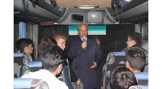 Akşehir&#39;de Çanakkale gezisinin ikinci kafilesi de uğurlandı