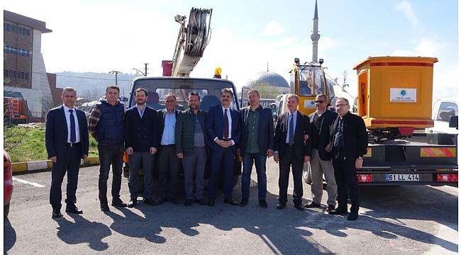 Arsin OSB'den belediyeye vinç
