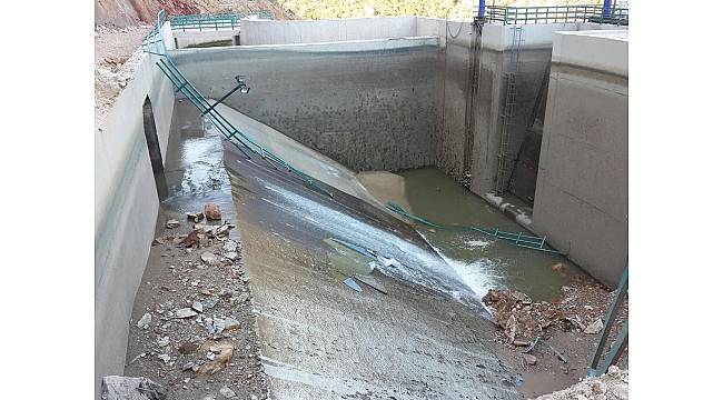 Balık ölümlerinin nedeni HES'te yaşanan heyelan