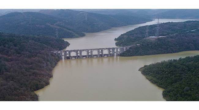 Barajlardaki doluluk oranı havadan görüntülendi