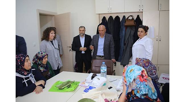 Başkan Çalışkan, hanımlar lokalini gezdi