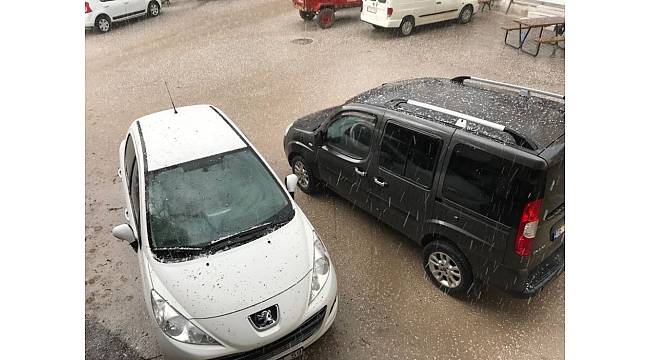 Bursa'da dolu yağışı