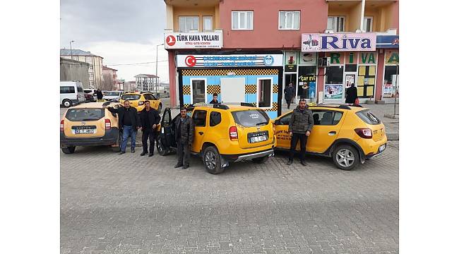 Çaldıran'da taksici esnafına ısıtmalı durak