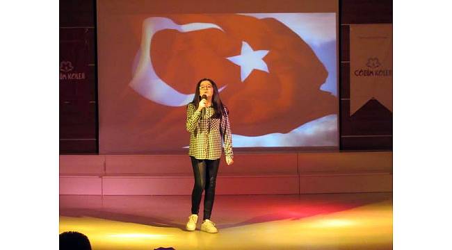 Çözüm Koleji'nde İstiklal Marşı'nı en güzel okuma yarışması yapıldı