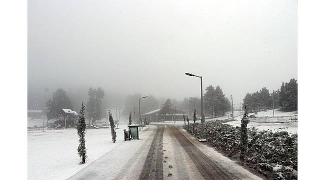 Denizli'de kar yağışı