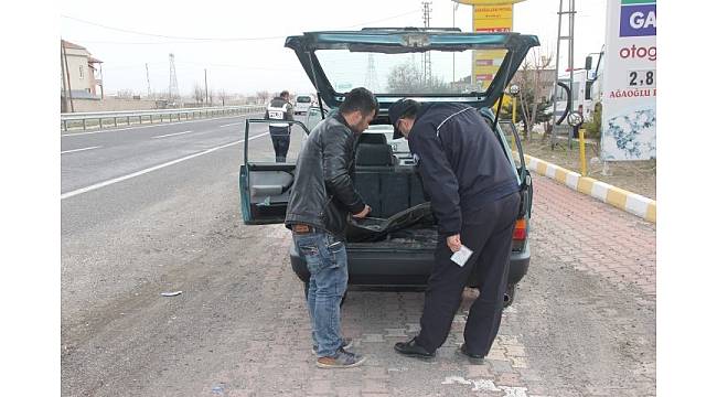Derinkuyu'da polis ekipleri şok uygulama yaptı