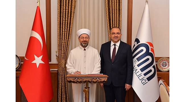 Diyanet İşleri Başkanı Erbaş Malatya Valiliğini ziyaret etti