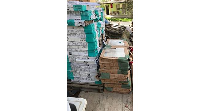 İnşaattan 120 paket fayans çalan hırsızlar yakalandı