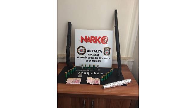 Manavgat'ta uyuşturucu operasyonu