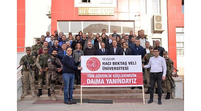 Nevşehir Hacı Bektaş Veli Üniversitesinden Suriye sınırındaki Mehmetçiğe destek