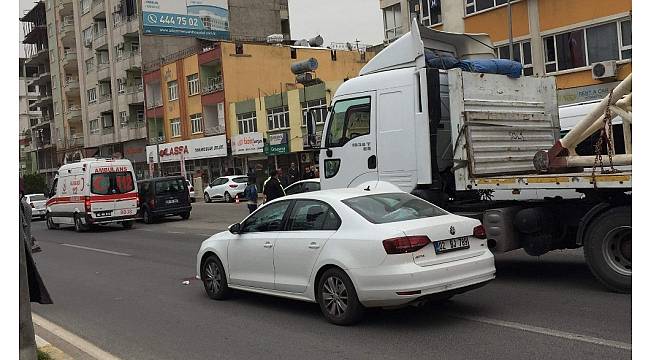Otomobil yayaya çarptı: 1 Yaralı