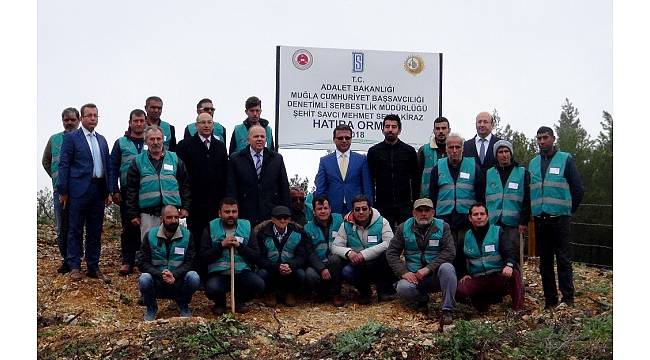 Şehit Savcı adına Muğla&#39;da hatıra ormanı