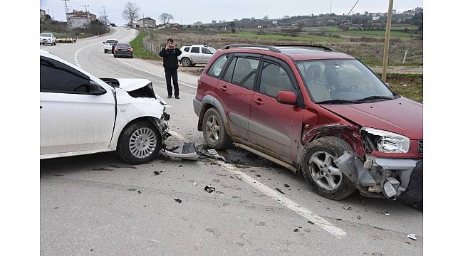 Sinop'ta trafik kazası: 2 yaralı