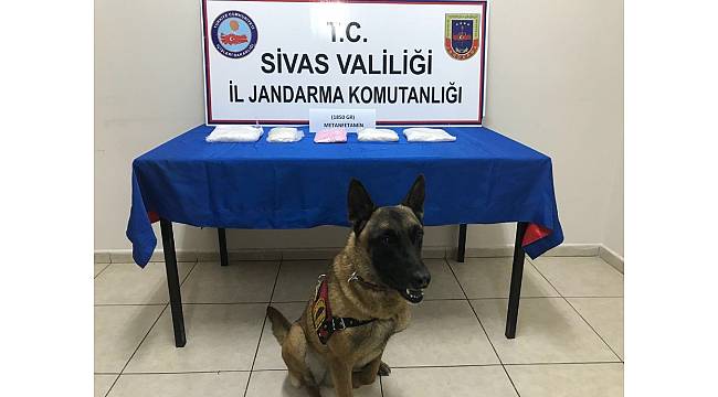 Sivas'ta metamfetamin ele geçirildi