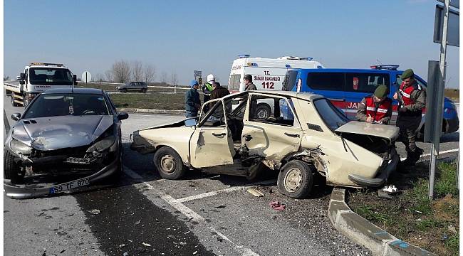 Tekirdağ'da trafik kazası: 3 yaralı