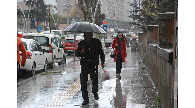Tokat'ta dolu yağışı
