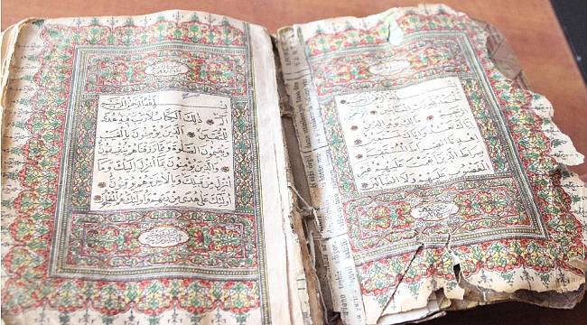 150 yıllık Kur'an-ı Kerim sergilendi