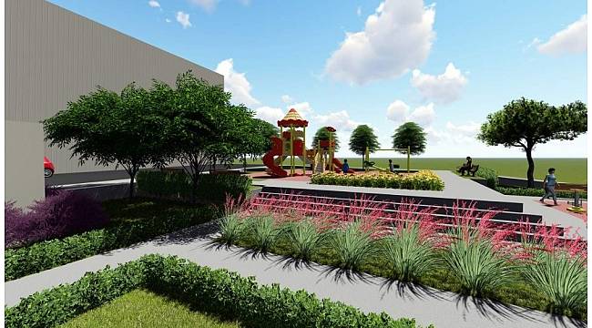 Aliağa Belediyesinden yemyeşil bir park daha