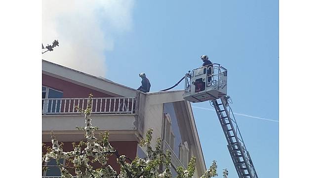 Başkent&#39;te korkutan yangın