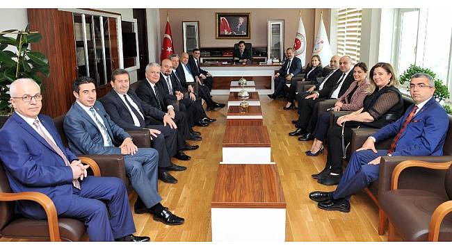 GSO heyetinden Vali Ali Yerlikaya ve kurumlara ziyaret
