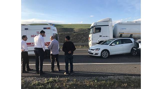 Horasan'da trafik kazası: 2 yaralı
