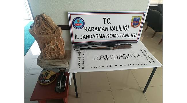 Karaman'da tarihi eser operasyonu