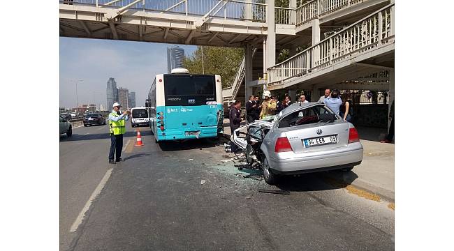 Kartal'da düğün konvoyunda kaza: 1 ölü, 1 yaralı