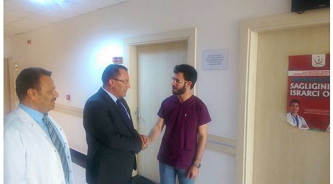 Kaymakam Kaya Göçeri Devlet Hastanesinde incelemelerde bulundu