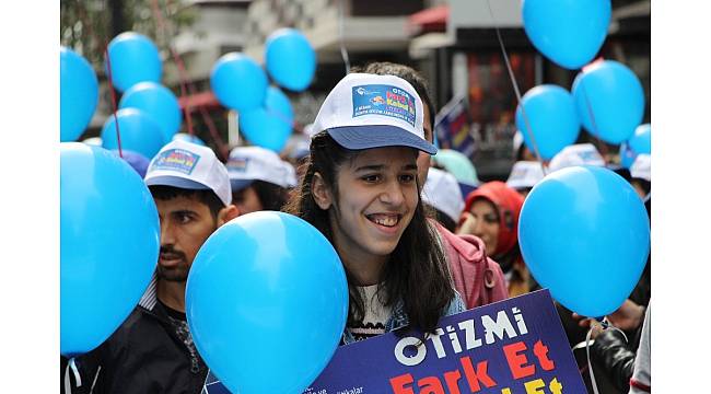 Samsun'da otizmliler için farkındalık yürüyüşü