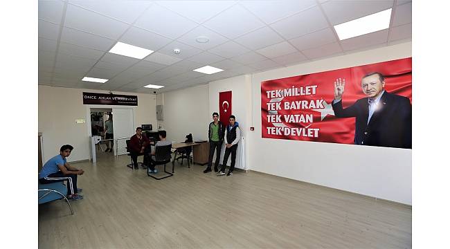 Serdar Mahallesi spor tesisine yoğun ilgi