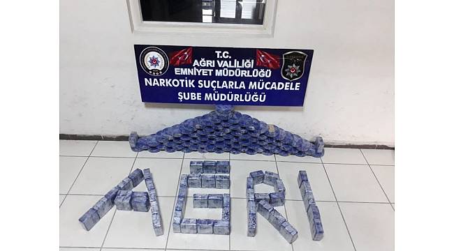 Ağrı'da 66 kilo 600 gram eroin yakalandı