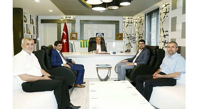 AK Parti Adıyaman Milletvekili Adayı Aslan'dan Başkan Kutlu'ya ziyaret