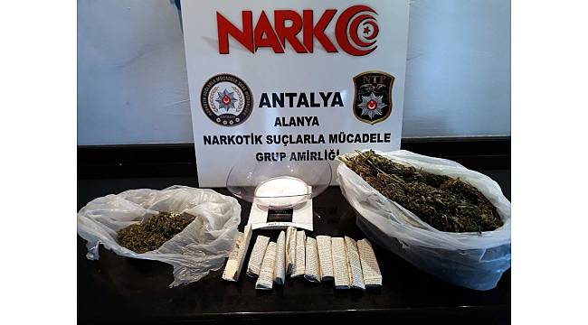 Alanya'da uyuşturucu operasyonu: 2 gözaltı