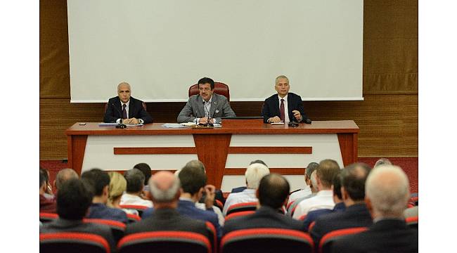 Bakan Zeybekci muhtarlar ile bir araya geldi