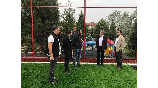 Başkan Bakıcı, Şeyh Şamil Parkı'nda çalışmaları inceledi