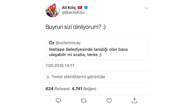 Başkan Twitter'dan hızır gibi yetişti