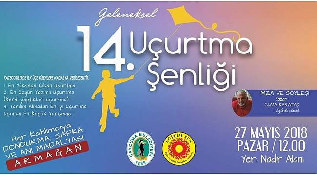 Çaycuma&#39;nın gökyüzü uçurtmalarla kaplanacak